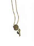 Soleil Bloom Gold-Plated Floral Necklace