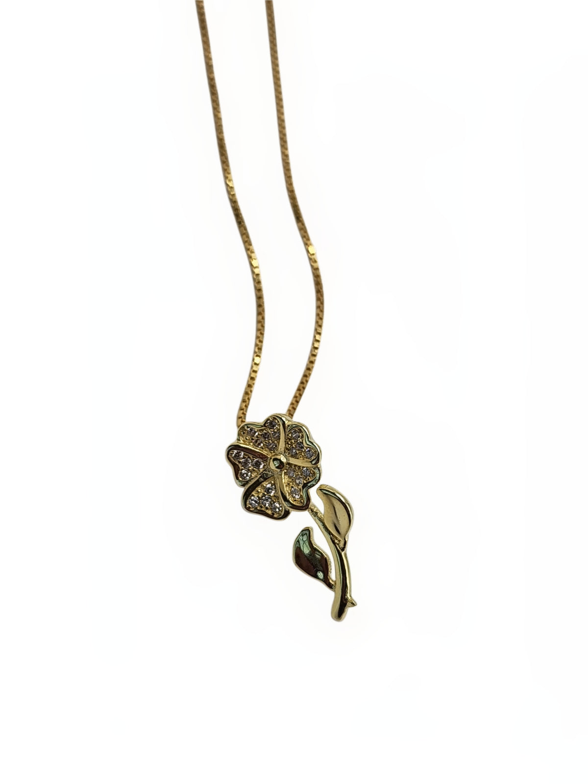 Soleil Bloom Gold-Plated Floral Necklace