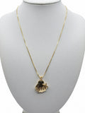Golden Tides Shell Charm Necklace