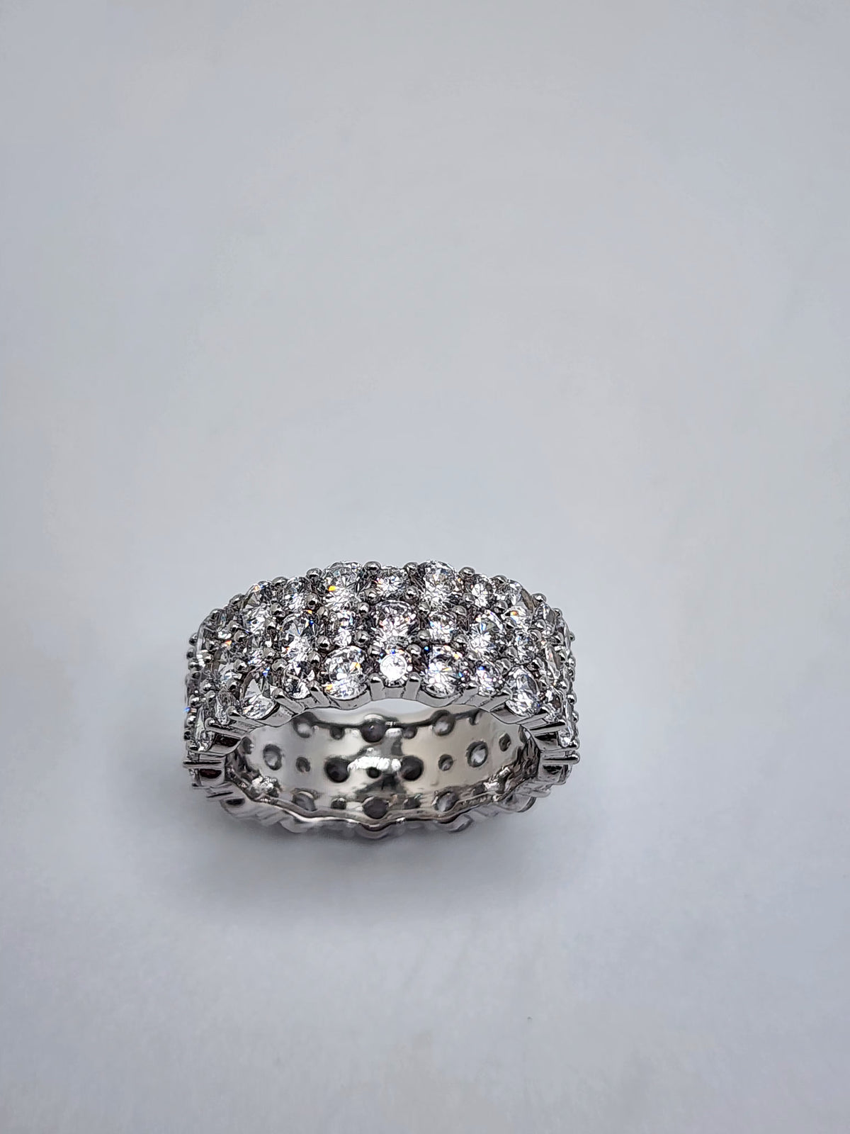 Éclat Pavé Sterling Silver Statement Ring
