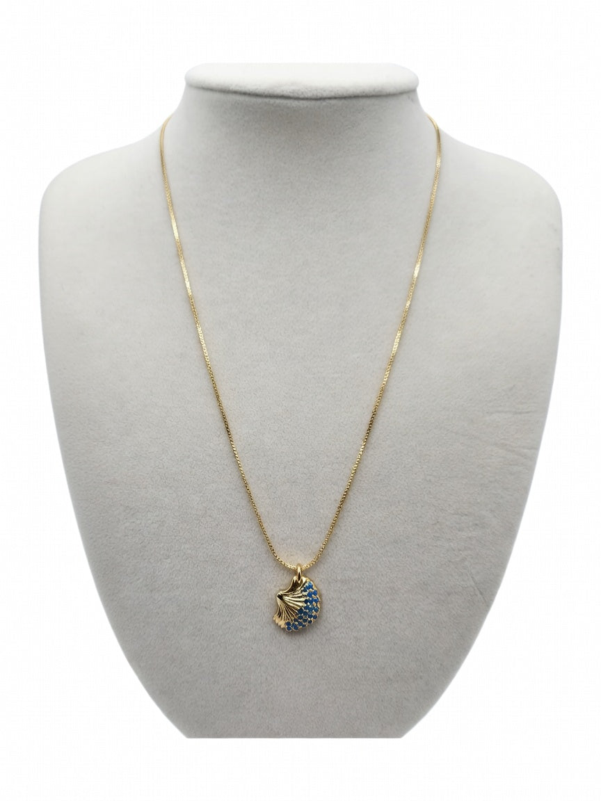Azure Shell Necklace