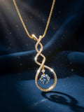 Éternité Gold-Plated Infinity Pendant Necklace