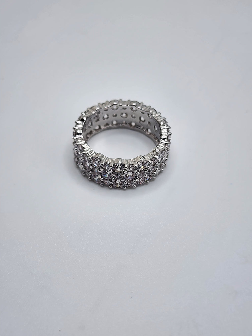 Éclat Pavé Sterling Silver Statement Ring