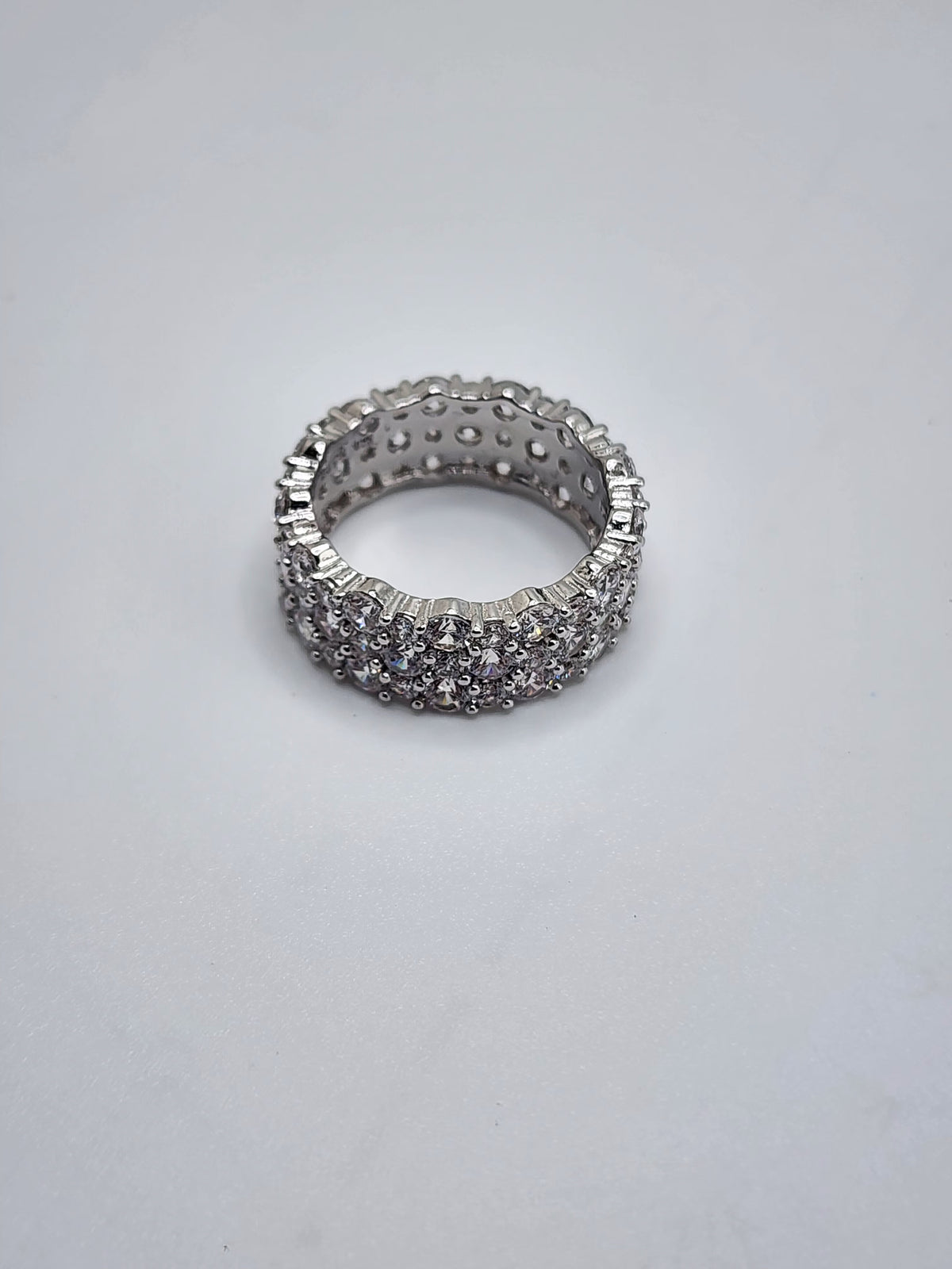 Éclat Pavé Sterling Silver Statement Ring