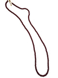 Bordeaux Facet Necklace — Long